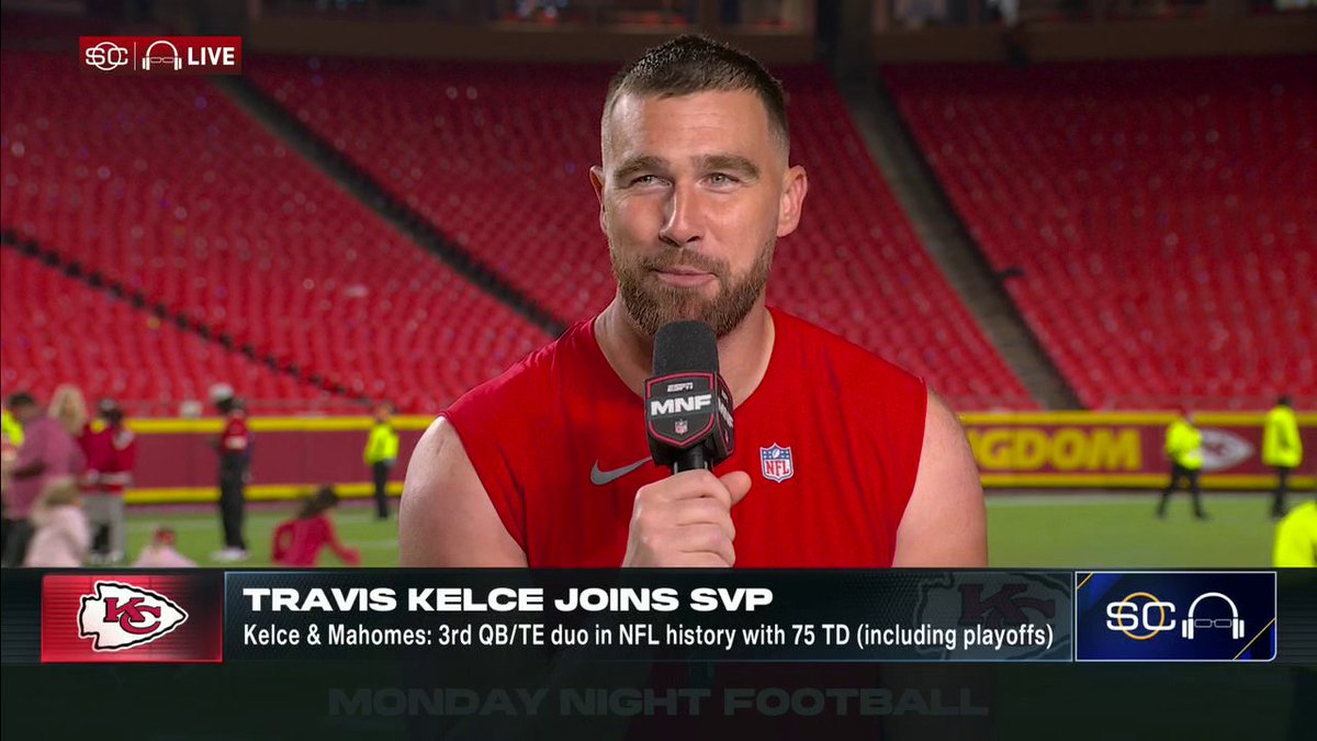 "I'm just the old lucky dog that's still able to do this thing." Travis Kelce is thankful to be a Kansas City Chief ❤️