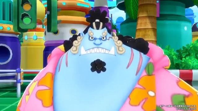 【新キャラ紹介】 ■エッグヘッド ジンベエ 黒属性/ゲッター 近くの敵のお宝エリアにワープが可能なゲッター🌊 自身がお宝奪取中はお宝エリア内を変化させ、敵を中心に引き寄せつつ、デバフも付与するぞ! #バウンティラッシュ #ONEPIECE