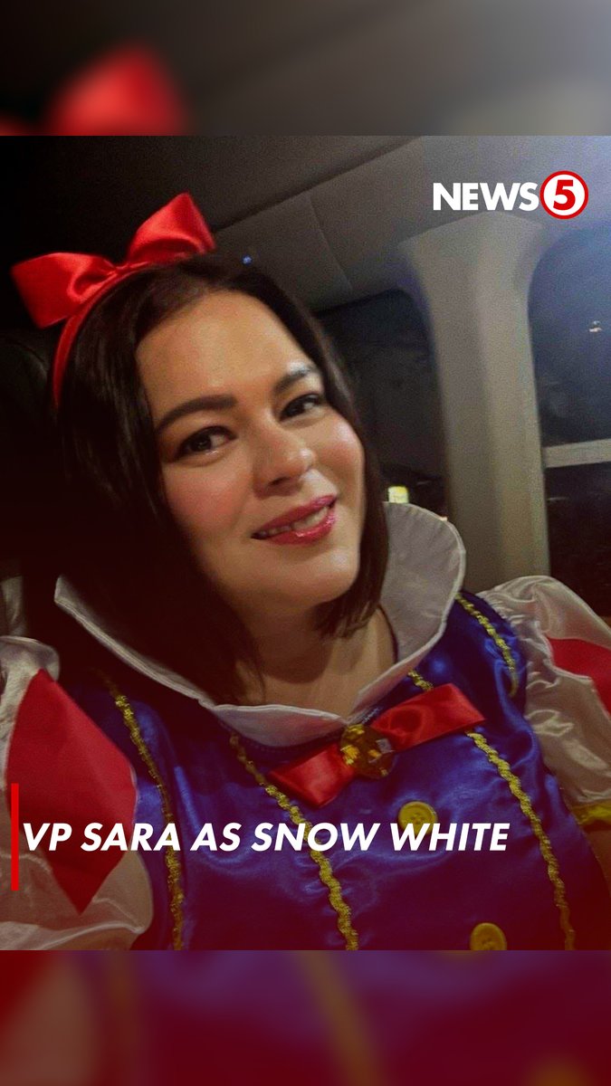 SNOW WHITE STOLE THE SHOW THIS HALLOWEEN 🍎 'Di nagpahuli si Vice President Sara Duterte para sa selebrasyon ng Halloween sa costume niyang Snow White sa isang party nitong Oct. 17.