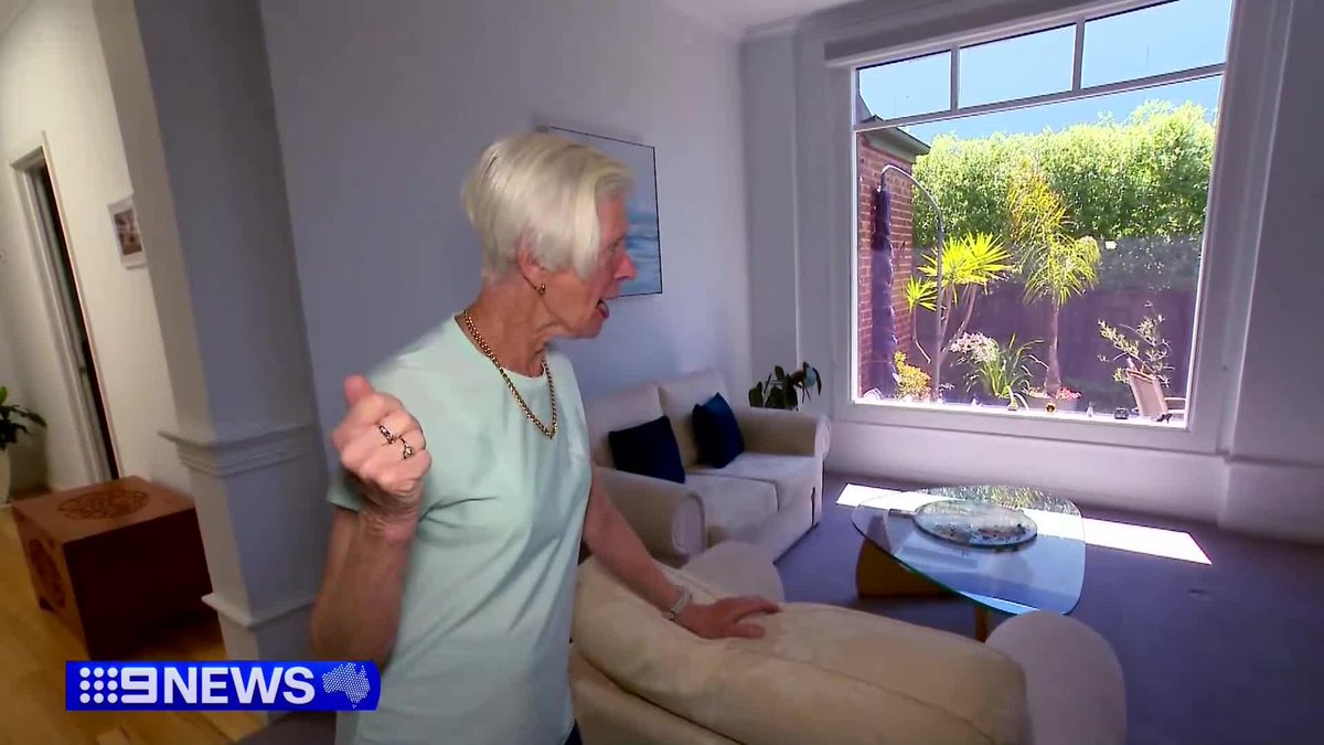 Two masked intruders brandishing knives have met their match in a 76-year-old Brighton East grandmother. Pat bravely fought off the gang, ordering them to get out of her house. Police are also investigating whether the same group is responsible for a violent home invasion just an hour later. Gillian Lantouris #9News
