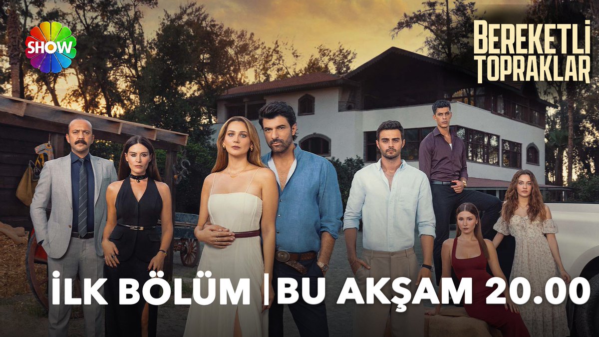Bereketli Topraklar ilk bölümüyle bu akşam 20.00'de Show TV'de başlıyor. Bereketli Topraklar