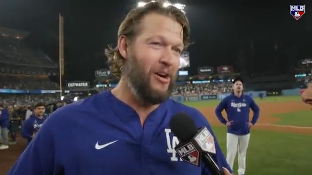 "I'll remember moments like this... I can't believe I'm getting to be in another World Series at Dodger Stadium." Clayton Kershaw shared his emotions after the Dodgers' WILD 18-inning victory. #WorldSeries | #Dodgers