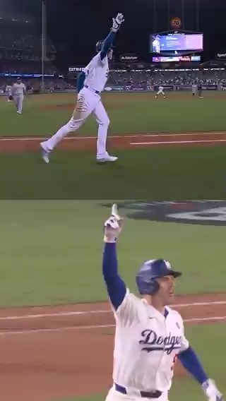 Once in a lifetime 'til Freddie says he wants it twice. #WorldSeries