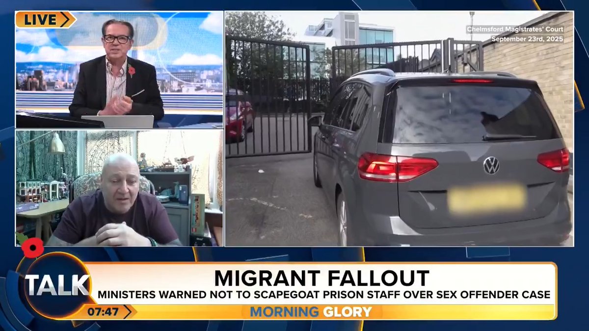 Kevin O'Sullivan clashes with former prison officer Sam Samsworth over who should be "exonerated" from the accidental release of an illegal migrant from jail. "Whoever let him go, it's their fault!.. Don't blame the system or staff shortages - they need to be sacked!" Kevin O'Sullivan