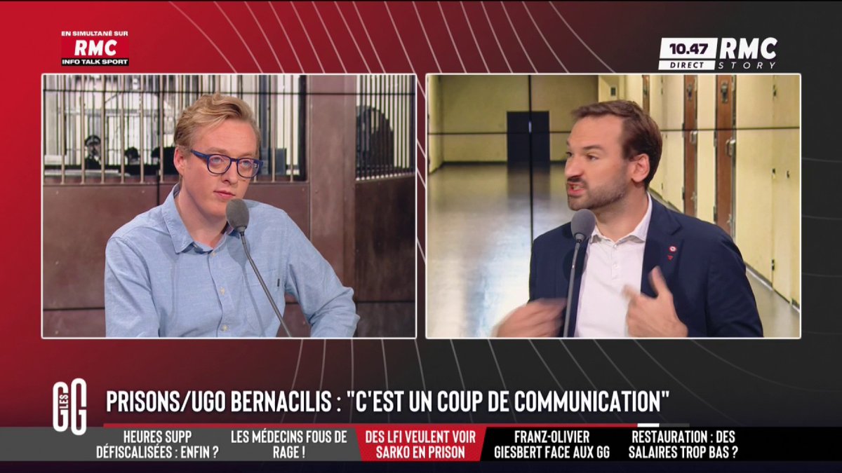 🚨 Deux députés LFI tentent d'aller voir Nicolas Sarkozy 🎙️ Ugo Bernalicis φ : "J'étais allé voir Balkany, parce que je sais comment on fait pour voir quelqu'un en prison. Si j'avais voulu voir Nicolas Sarkozy... j'y serais allé. Je connais la procédure." #GGRMC