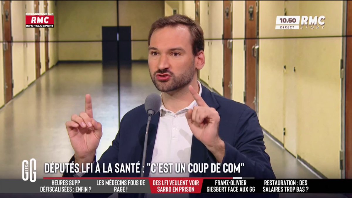 🎙️ Ugo Bernalicis φ : "J'ai vu un couloir avec 15 cellules d'isolement, avec au bout une salle de musculation et une bibliothèque. Et en dessous, les salles de promenades sont horribles : 12 m², avec du grillage au plafond, on ne voit même pas la lumière." #GGRMC