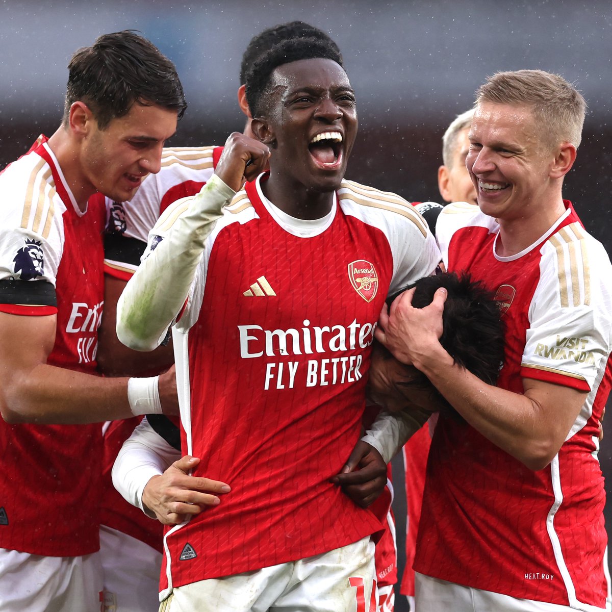 On this day in 2023: Eddie Nketiah netted a hat-trick in Arsenal’s emphatic 5-0 win over Sheffield United at the Emirates Stadium. 📞 🔴 Nketiah (28’) 🔴 Nketiah (50’) 🔴 Nketiah (58’) 🔴 Vieira (88’) [pen] 🔴 Tomiyasu (90+6’)