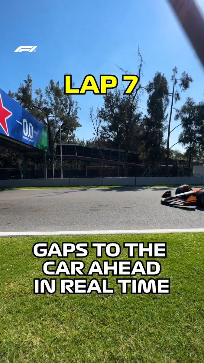 This is what it looks like to see the gaps in real time on the Mexico pit straight! 😮‍💨🤏 #F1 #MexicoGP