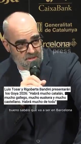 Luis Tosar sobre la gala de los Goya: "Habrá mucho catalán, mucho gallego, mucho euskera y mucho castellano". Habrá mucha bandera palestina, mucho discurso progre, mucho apoyar al Gobierno y reclamar más impuestos para los zánganos del cine. No la veré.