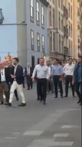 Así han recibido a Abascal en Canarias.