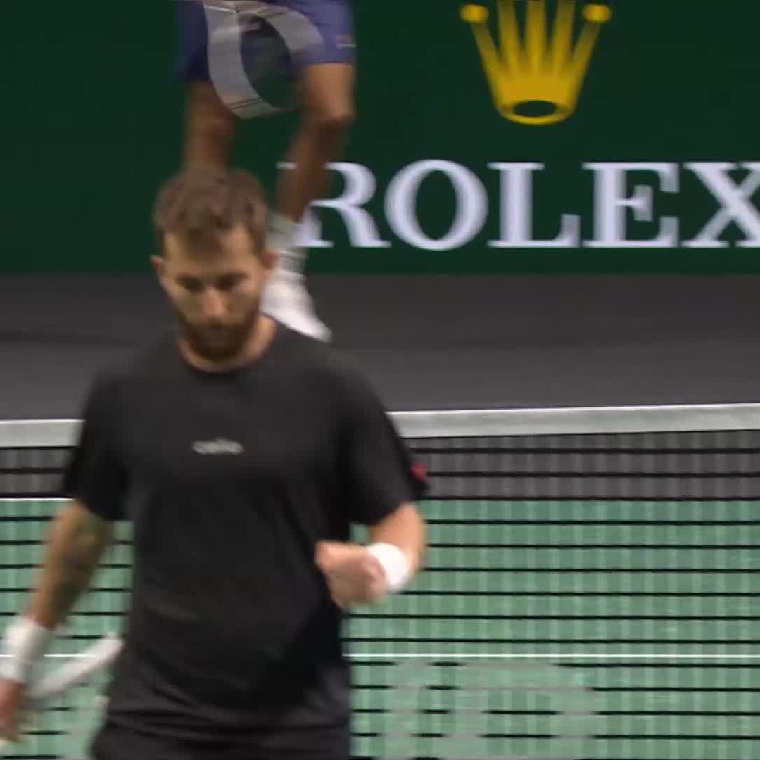 Moutet sending Opelka all over the court 🥵 Corentin Moutet #RolexParisMasters