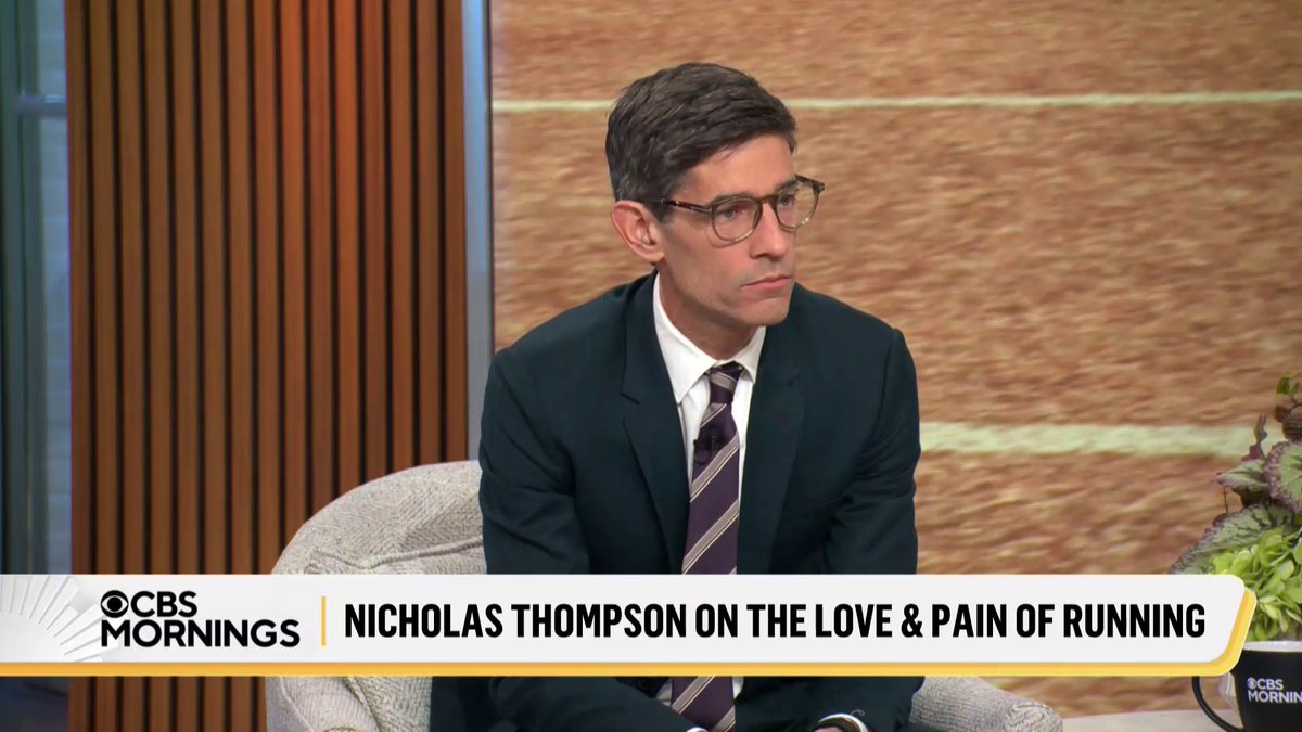 “What makes someone fast, what makes someone slow, what makes someone run is buried really deep inside”: Nicholas Thompson is getting faster with age, running his fastest marathon in 2 hours and 29 minutes at 44 years old. In his new book, “The Running Ground,” the CEO of The Atlantic shares how running helped him after he survived cancer, and to better understand his father.