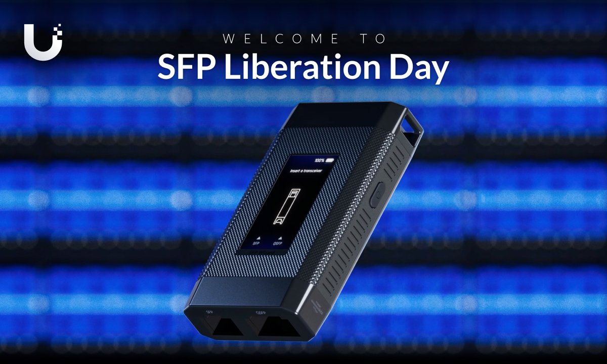 Welcome to SFP Liberation Day powered by the all-new SFP Wizard: your go-to compact device for testing, programming, &amp; unlocking any SFP/QSFP - all for just $49 Explore the complete UniFi SFP lineup w/ limited special pricing at