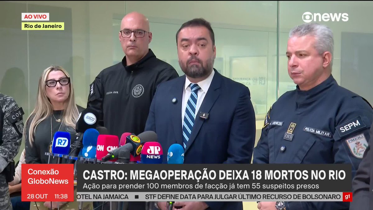 Governador do RJ diz que não tem colaboração do governo federal na segurança do estado e que está excedendo competências: “Continuaremos excedendo, se precisar mais ainda, excederemos". #ConexãoGloboNews ➡️ Assista à #GloboNews: