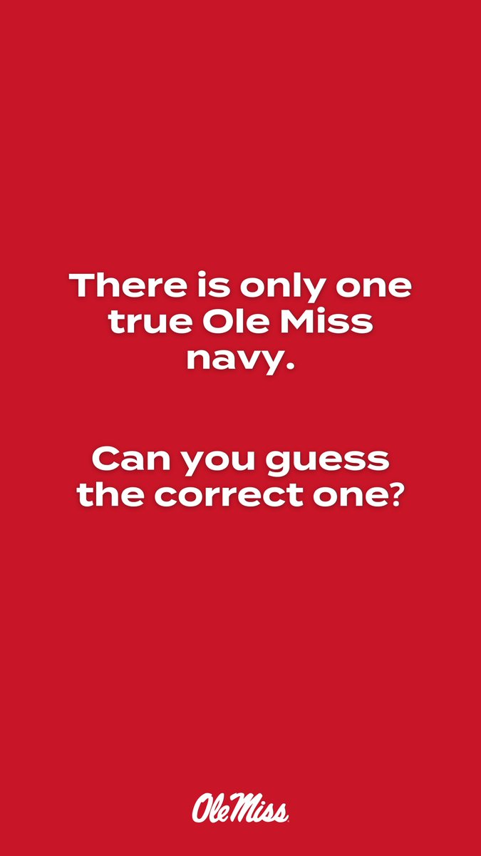 How well do you know the Ole Miss colors? #HottyToddy