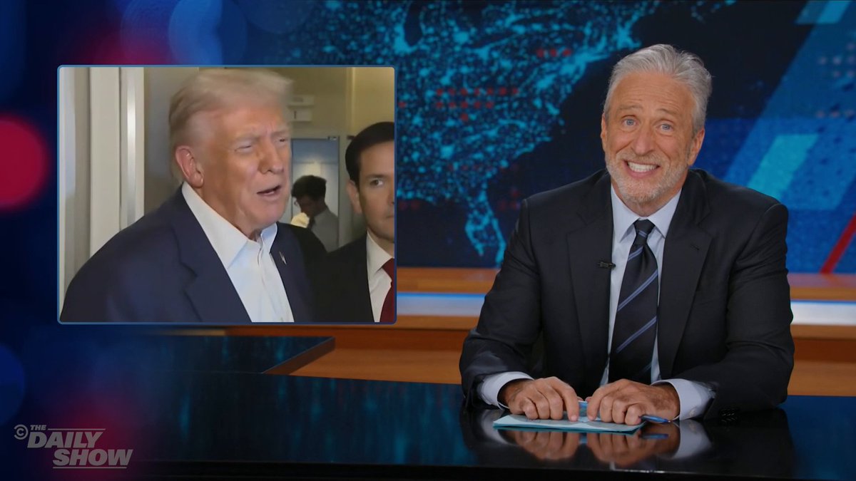 Trump claims he hasn't even thought about seeking a third term, but something about that "Trump 2028" merch in his office is making Jon think otherwise