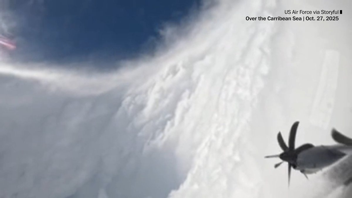 Meteorologist Matthew Cappucci flew into the eye of Hurricane Melissa, the Category 5 storm that is projected to hit Jamaica. “It was equal parts scientifically stunning and horrifying from a humanitarian standpoint,” he wrote, flying in one of two groups of hurricane hunters.