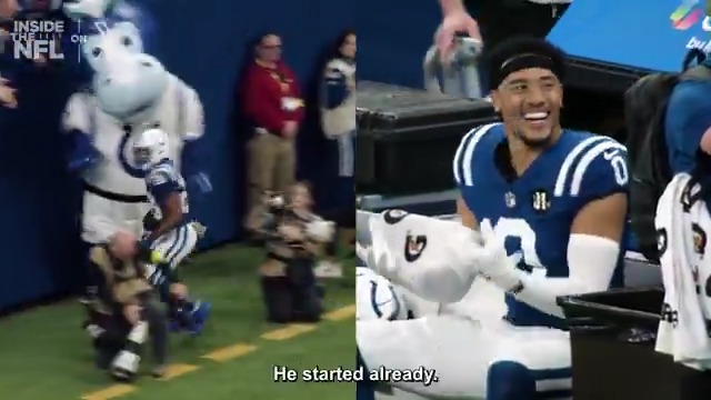 "I don't even know what to say at this point." Camryn Bynum is just in awe of what Jonathan Taylor is doing out there. Inside the NFL Week 8 Mic'd Up on X