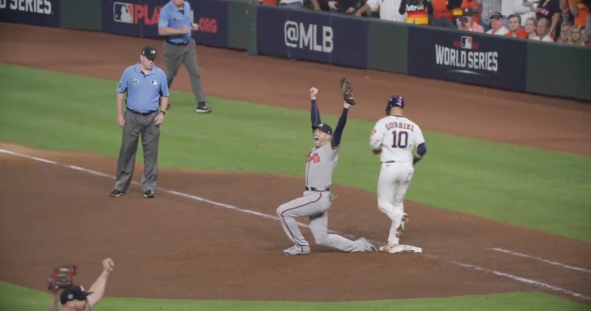 Imagine telling someone after this moment that Freddie Freeman won’t go into the Hall of Fame with a Braves logo on his cap