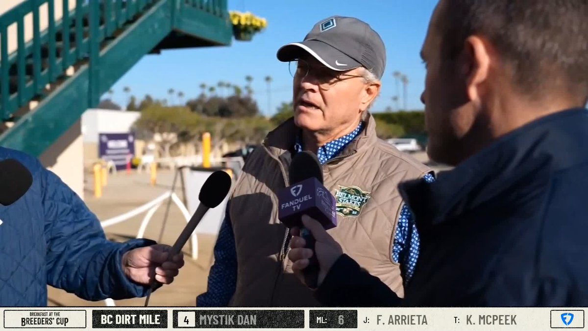 Bill Mott gives an update on Sovereignty who spiked a fever last night.