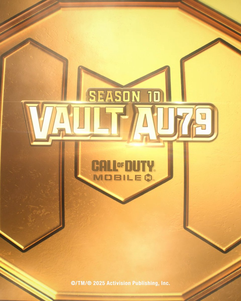 The vault is almost open! 🔓 Season 10: Vault Au79 unlocks next Wednesday, November 5th at 5 PM PT!