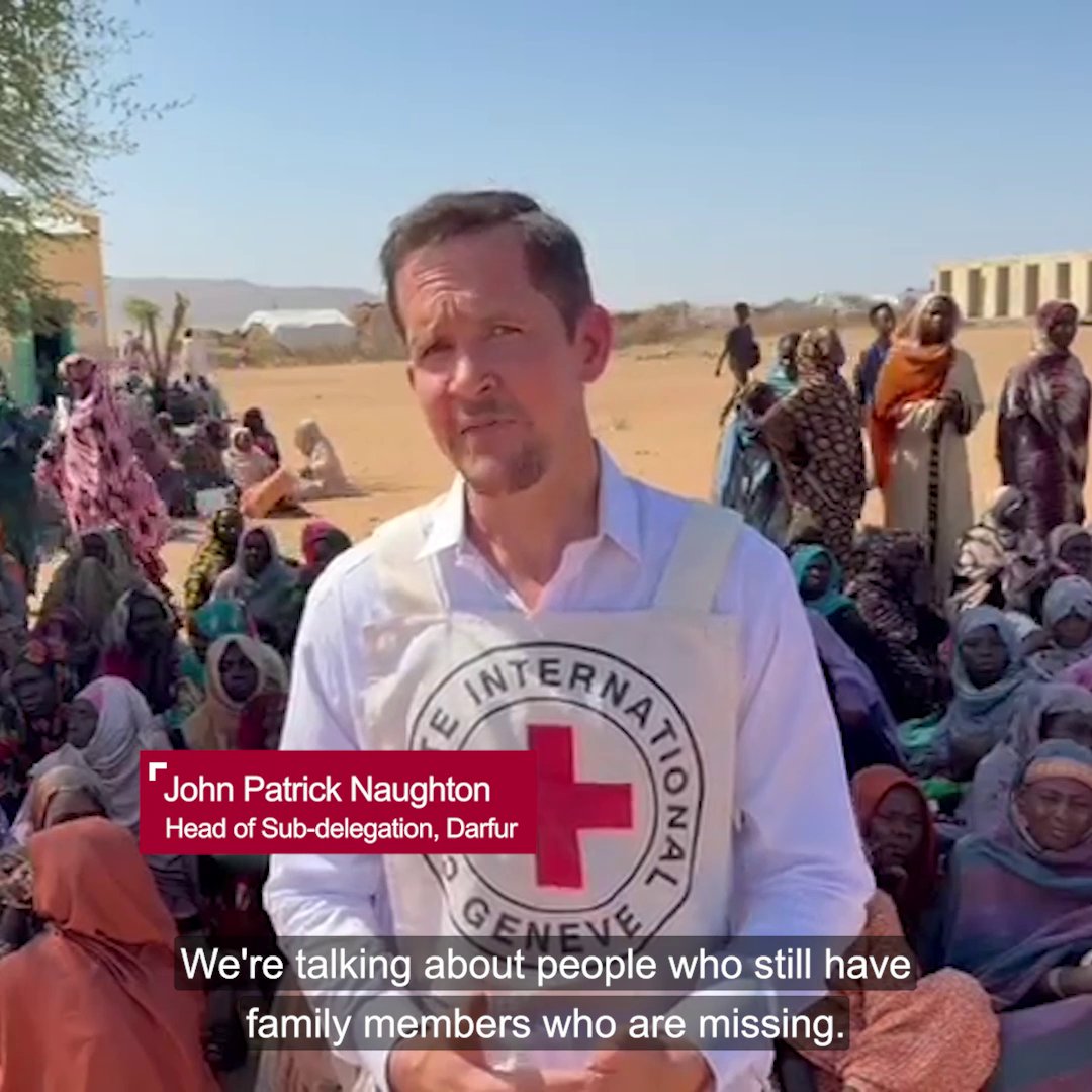 📍 Sudan | Thousands of families fleeing Al Fasher are in urgent need of safe passage. In just the past two days, more than 4,200 people have reached the Tawila camp. Together with the Sudanese Red Crescent Society, we are providing vital support to those affected. John Patrick Naughton, ICRC head of subdelegation in El Geneina, shares 👇🏽