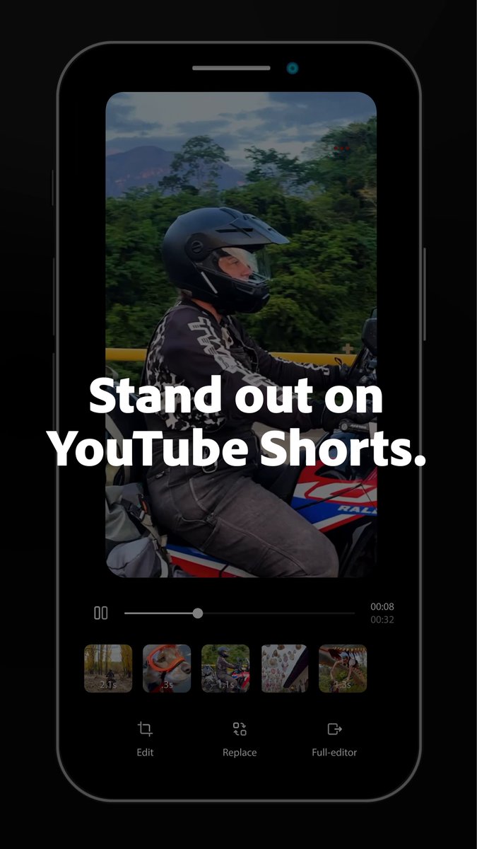Something new is coming to #Premiere for iPhone 👀 A dedicated space for YouTube content is on the way! You’ll be able to assemble, refine, and publish standout videos with precise controls, subtitles, assets, and more. Follow for more.