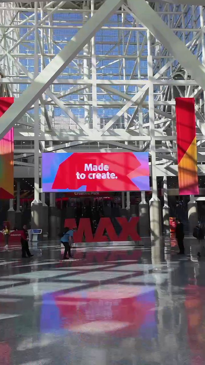 We’re live at #AdobeMAX! 🎨 Stop by booth #3207 (West Hall) to help edit a music video using RTX tools in Photoshop &amp; Premiere Pro. Finish your frame/clip for a chance to win a R Λ Z Ξ R Blade 16 + share w/ #MadeWithRTX for exclusive #NVIDIAStudio merch! ✏️
