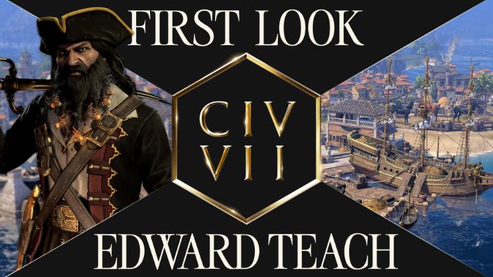 The Pirate. Edward Teach brings his swashbuckling swagger to #Civ7! Get a First Look at the notorious Blackbeard -