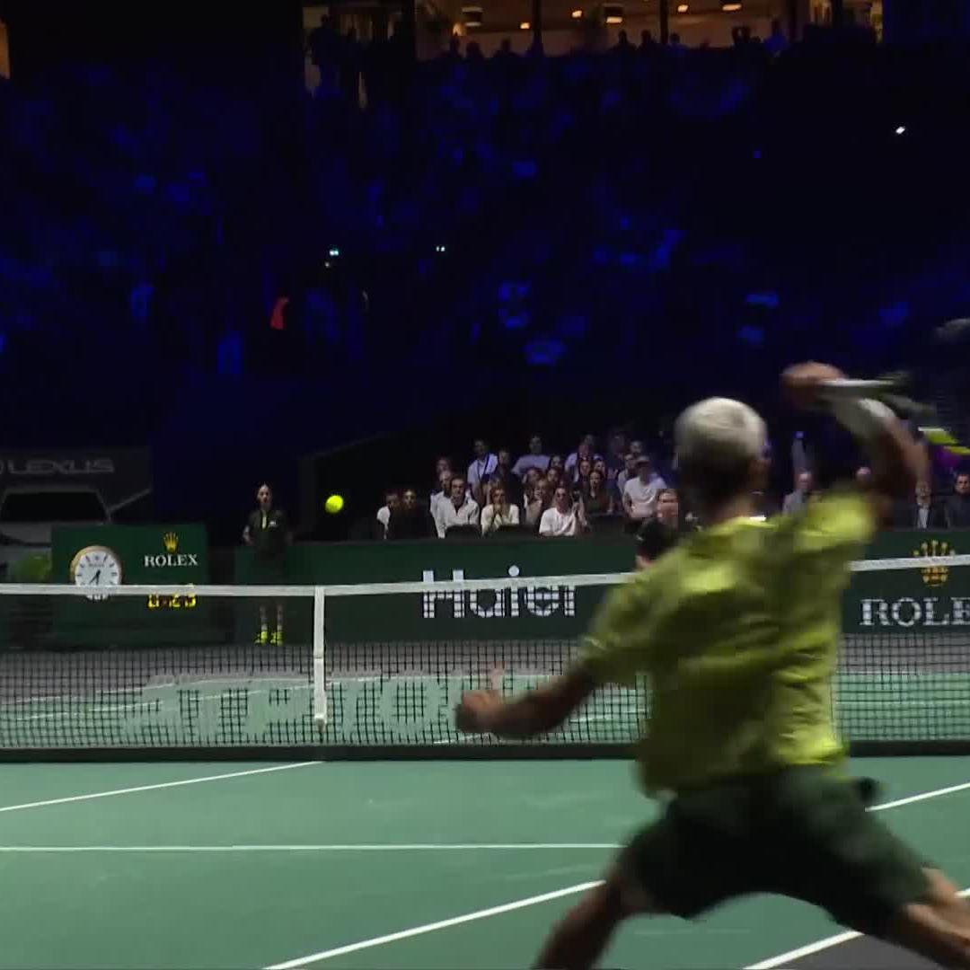 Pure FILTH 🔥 Carlos Alcaraz doing Alcaraz things at #RolexParisMasters