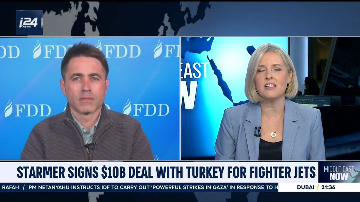 Starmer’s govt can celebrate jobs and exports today But the price will come later—when 🇹🇷 next-generation jets, built on a foundation 🇬🇧 helped supply, fly missions that serve Ankara’s ambitions rather than NATO’s My take on the Eurofighter deal for i24NEWS English & @laura_i24