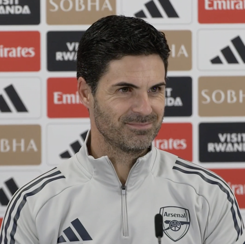Mikel Arteta confirms that William Saliba will be out of the Carabao Cup clash against Brighton, whilst Declan Rice, Riccardo Calafiori and Bukayo Saka look set to be in the squad 🔴