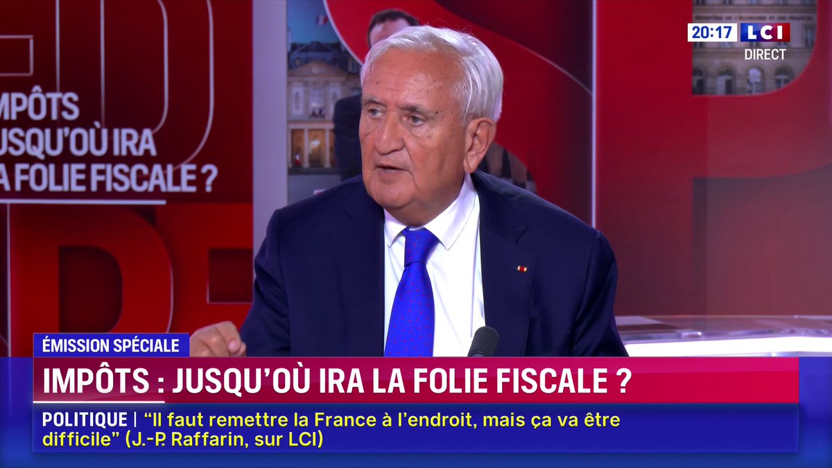 Appels à la démission d'Emmanuel Macron : "Les motions de destitution, c'est inacceptable", Jean-Pierre Raffarin ▶️ Darius Rochebin