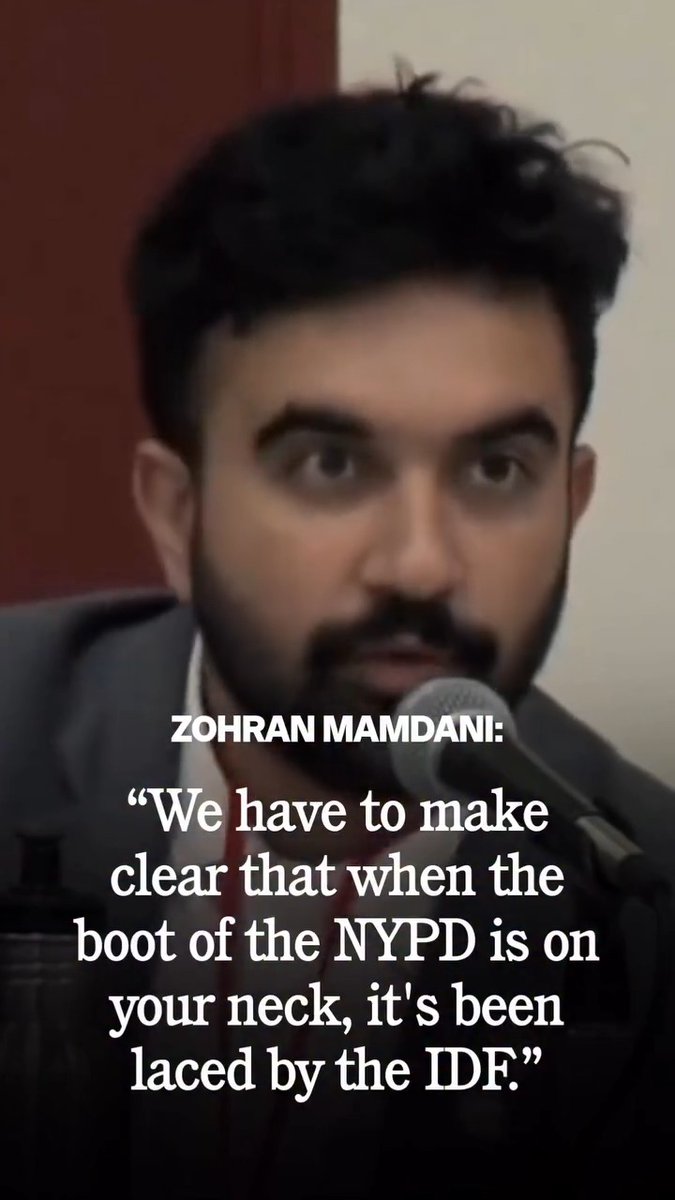 Another reckless and dangerous comment resurfaced from Zohran Mamdani, this time saying, “when the boot of the NYPD is on your neck, it’s been laced by the IDF.” These words could not be further from the truth. Israel has shared counter-terrorism expertise, intelligence coordination methods, and emergency response strategies — not brutality or violence. To blame NYPD misconduct on Jews is outrageous, yet this kind of rhetoric has become one of the driving forces of his campaign in New York. Making NYC less safe for police. Making NYC less safe for Jews. Making NYC less safe — period. Remind me why he’s a favorite to win again?