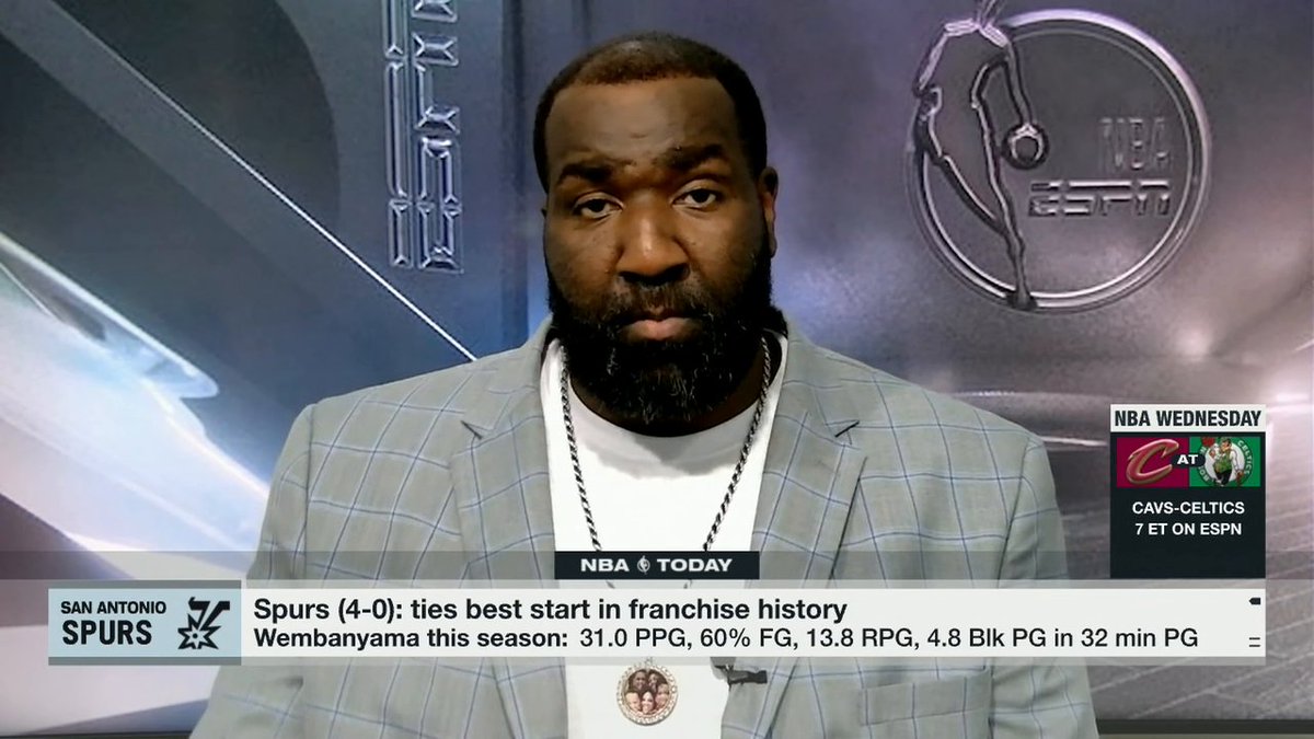 "The GOAT conversation is going to go like this: MJ, Bron, and Wemby." Kendrick Perkins believes Victor Wembanyama will be in the GOAT conversation with Michael Jordan and LeBron James 👀