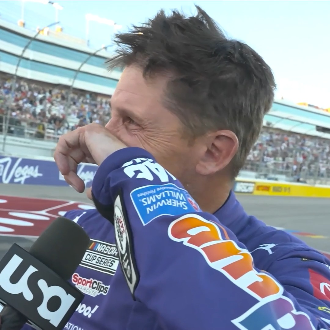 A win that was special for Denny Hamlin in more ways than one. ❤️