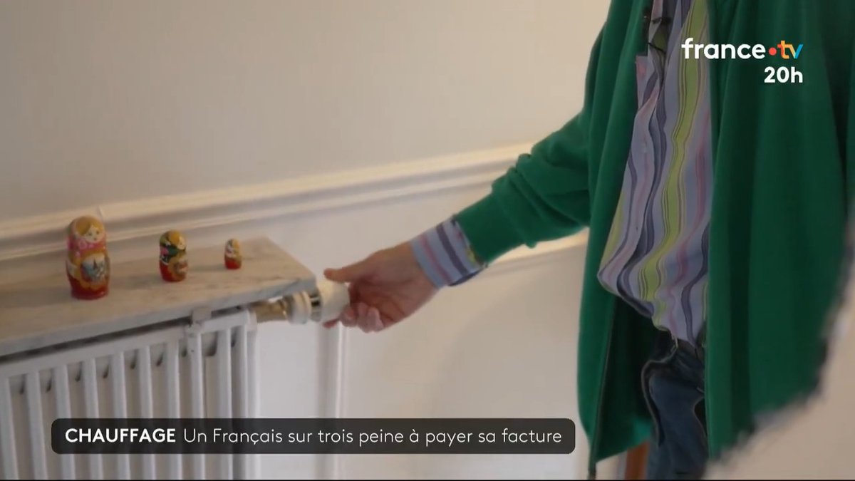 ⚡️❌ Chauffage : un Français sur trois peine à payer sa facture EDF et restreint donc sa consommation. #JT20h
