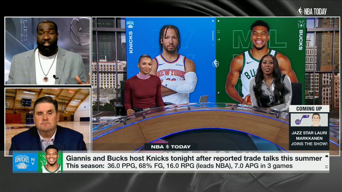 Giannis has the crew convinced 👀 Chiney Ogwumike and Kendrick Perkins are all in 🙌