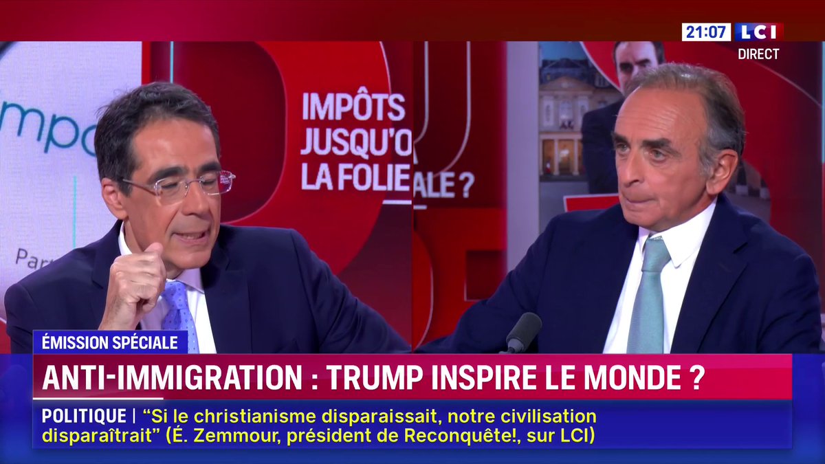 🔴 Éric Zemmour en très grande forme ce soir sur LCI ! « Le Japon est un modèle. Je choisis les robots plutôt que les immigrés, le modèle japonais est pour moi un modèle remarquable »