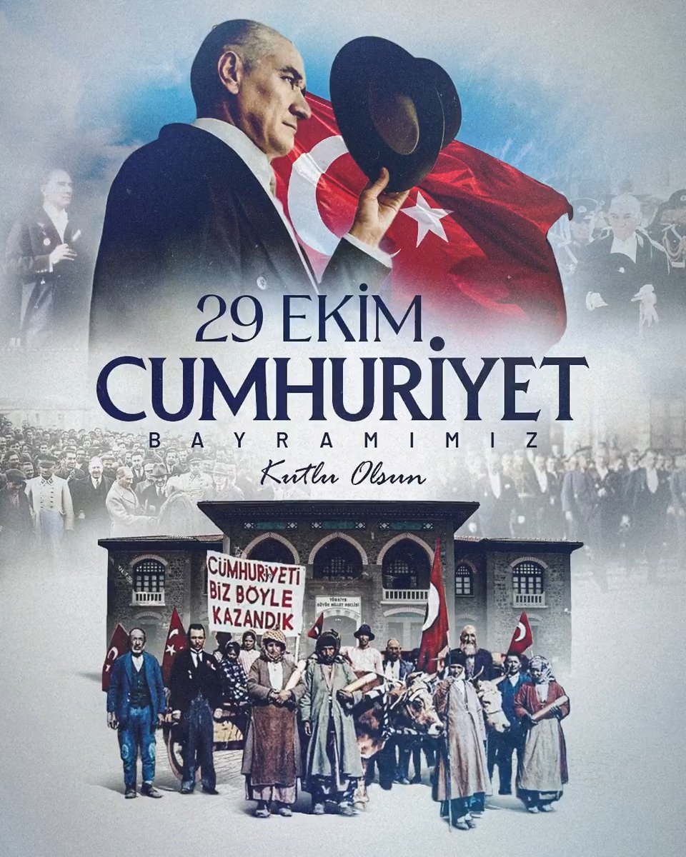 Sonsuza dek Ata’mızın izinde, Cumhuriyetle yaşa! 29 Ekim Cumhuriyet Bayramımız kutlu olsun! 🇹🇷