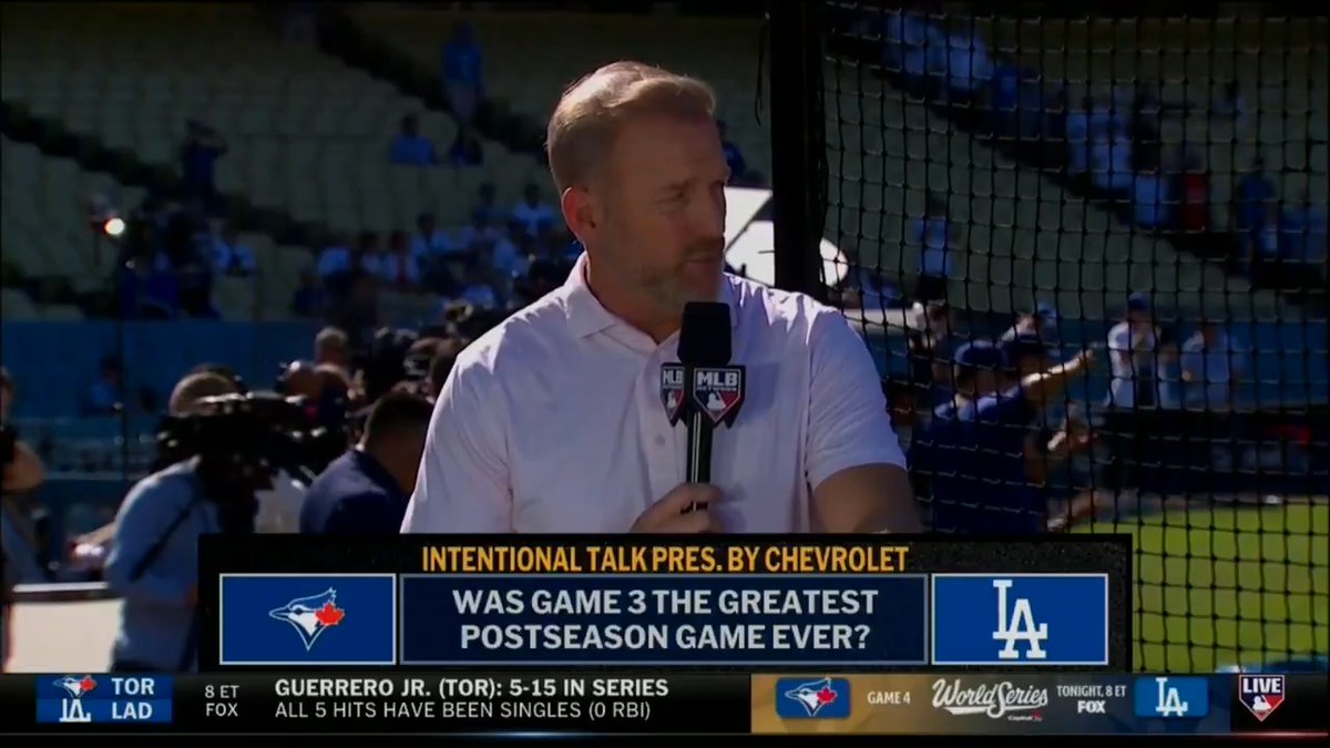 "This was incredible... big huge shoutout to Eric Lauer and Will Klein. Unbelievable." Was Game 3 of the #WorldSeries the greatest Postseason game ever? Siera Santos | RyanDempster | Kevin Millar