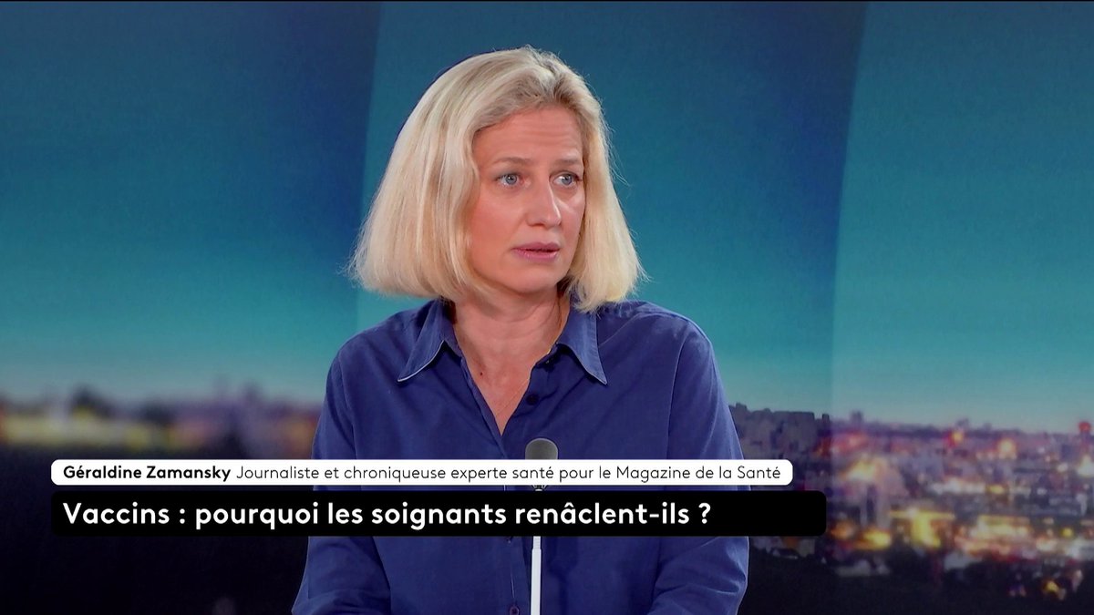 🗣️ "Les antivax, ils vont s'emparer de tout ce qu'il y a de plus négatif et le décupler", selon la journaliste Géraldine Zamansky. Elle rappelle que la grippe a tué plus de 17.000 personnes l'hiver dernier. Loïc de La Mornais #SurLeTerrain #Canal16