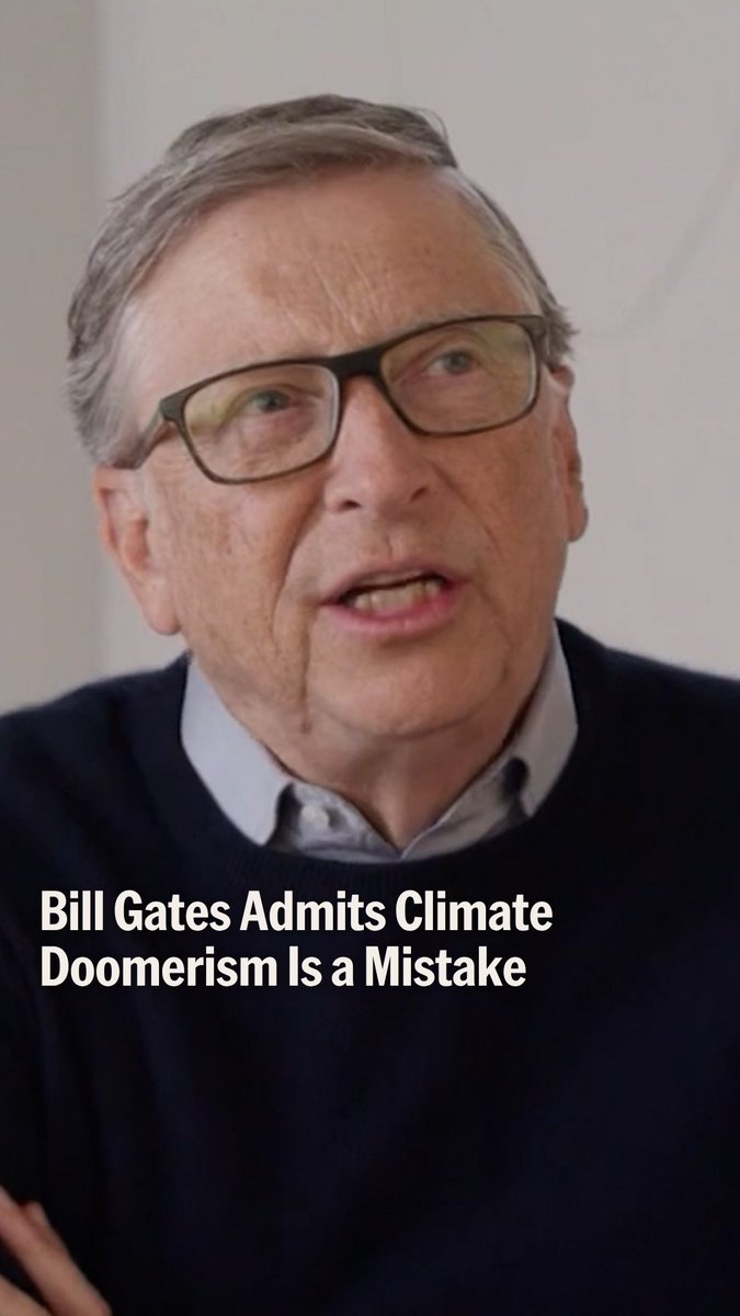 Today, Bill Gates admitted that pushing climate doomerism was a mistake. Lucy Biggers: “That shift to common sense is welcome, but it comes after decades of fearmongering that harmed young people, stalled development, and punished dissenting scientists.”