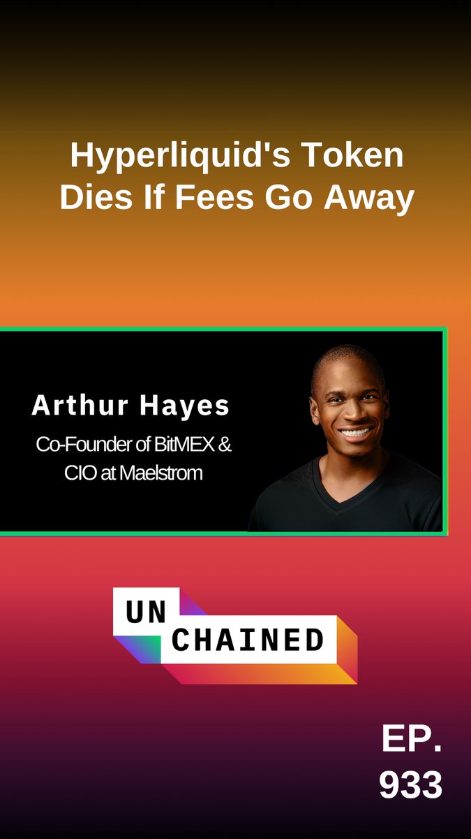 Every major exchange is going zero-fee to destroy Hyperliquid. ⚔️ Arthur Hayes warns, "If HYPE makes no money and they buy back no tokens, then all that trading volume is going to go away."
