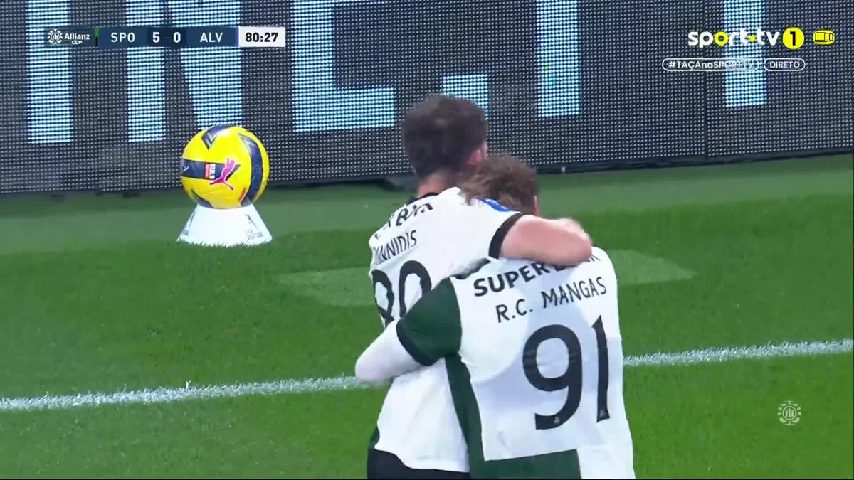 Ioannidis deixou Mateus pregado ao relvado para o quinto do Sporting CP 😮‍💨 #sporttvportugal #TAÇAnaSPORTTV #AllianzCup #SportingCP #FCAlverca