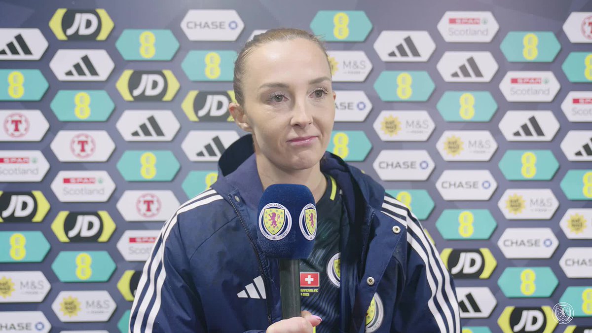 🗣️ "A dream come true." After scoring on her homecoming to Dunfermline, we spoke to Caroline Weir. #SWNT | #SCOSUI
