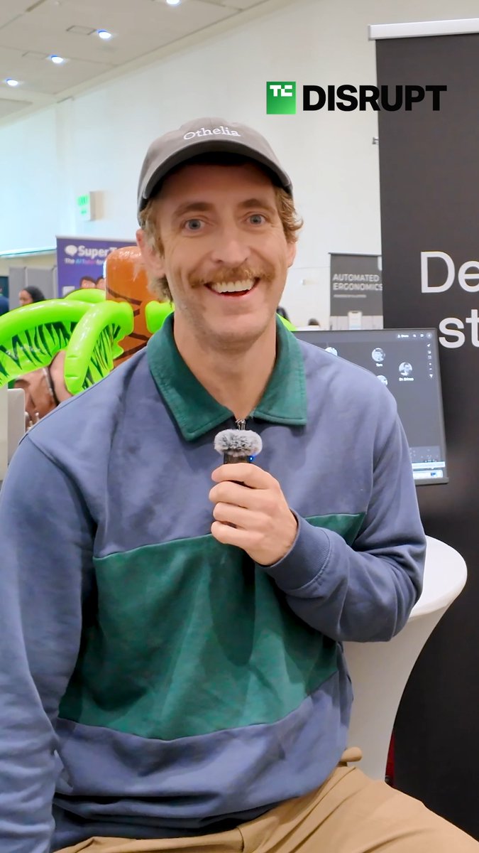 AI's "a looming cloud of either salvation or total annihilation," and Silicon Valley star Thomas Middleditch is here for the ride, as he reps storytelling AI startup Othelia Technologies at #TechCrunchDisrupt2025.