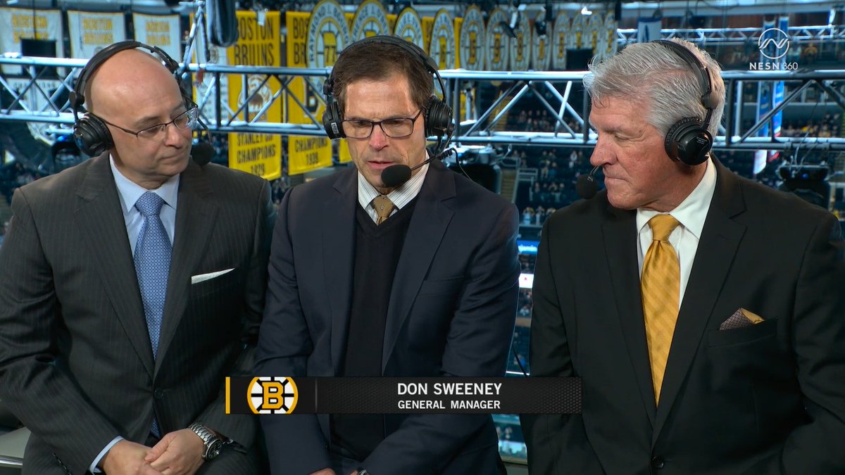 Don Sweeney pre-game while talking with Judd and Brick "The players themselves have to take some ownership of what's being asked from them." Their whole conversation here ⇩