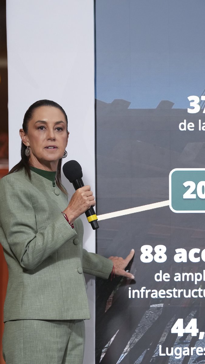 Con Bachillerato Nacional, construimos más preparatorias que queden cerca de la casa. En 2026 habrá 65 mil 400 nuevos lugares con 202 acciones de infraestructura.