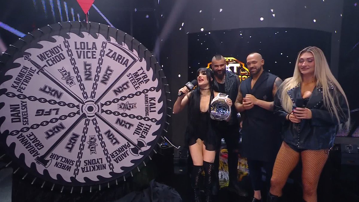 SPIN THE WHEEL MAKE THE DEAL... WITH A TWIST! Tater just spun the wheel, and will now defend her NXT Women's Championship against Valerie Loureda TONIGHT! 👊
